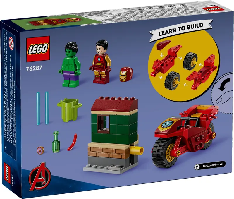 LEGO 76287 Iron Man z motocyklem i Hulk zdjęcie 2