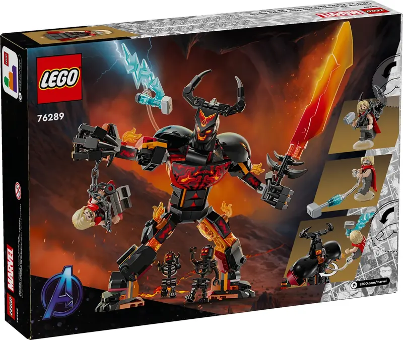 LEGO 76289 Thor kontra figurka konstrukcyjna Surtura zdjęcie 3