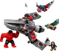 LEGO 76292 Kapitan Ameryka kontra Czerwony Hulk — bitwa