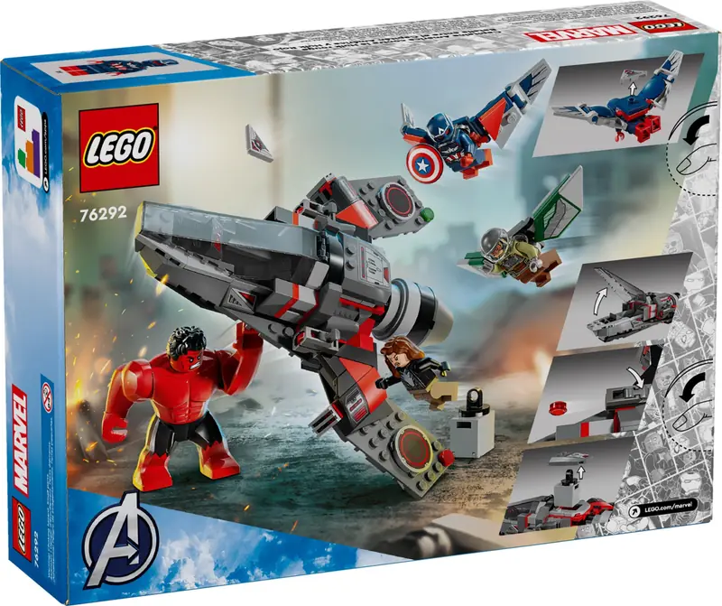 LEGO 76292 Kapitan Ameryka kontra Czerwony Hulk - bitwa zdjęcie 2