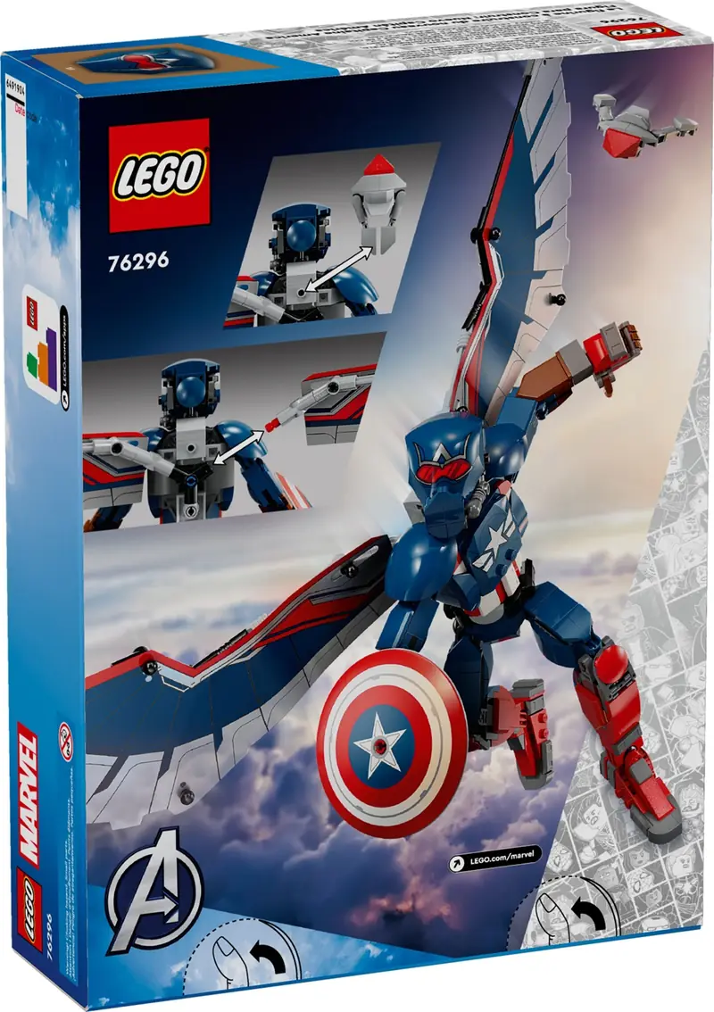 LEGO 76296 Figurka nowego Kapitana Ameryki zdjęcie 2