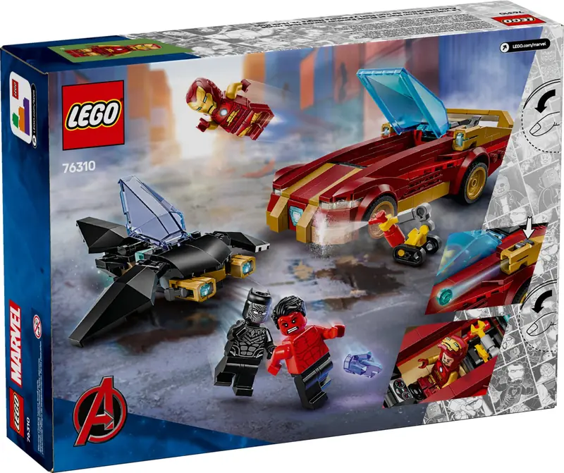 LEGO 76310 Auto Iron Mana i Czarna Pantera kontra Czerwony Hulk zdjęcie 5