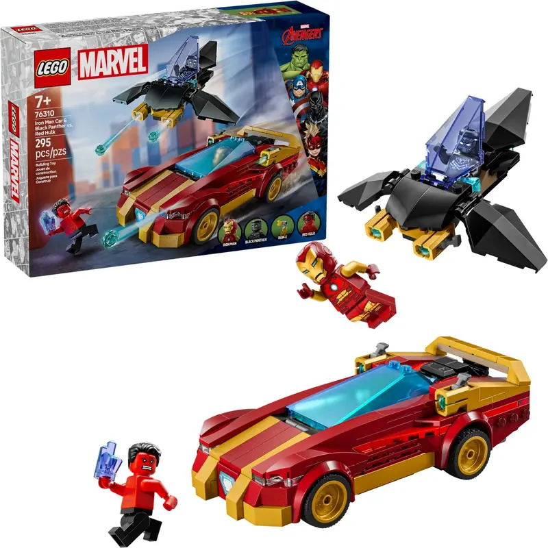 LEGO 76310 Auto Iron Mana i Czarna Pantera kontra Czerwony Hulk zdjęcie 6