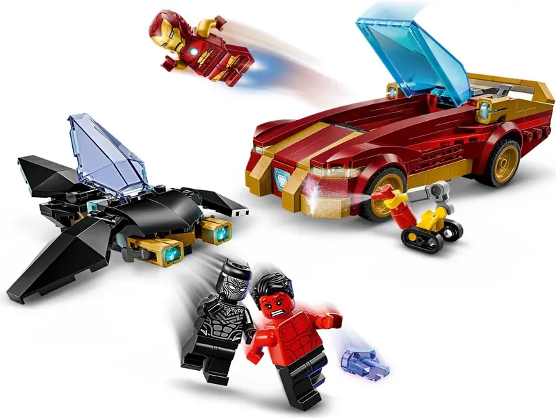 LEGO 76310 Auto Iron Mana i Czarna Pantera kontra Czerwony Hulk zdjęcie 4