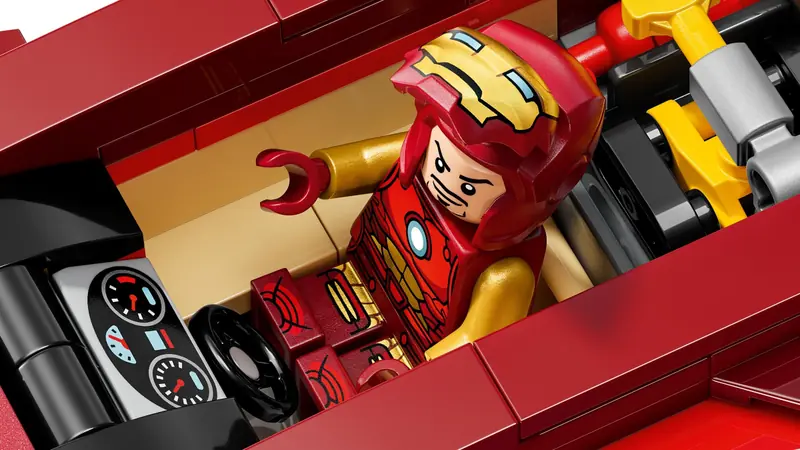 LEGO 76310 Auto Iron Mana i Czarna Pantera kontra Czerwony Hulk zdjęcie 7