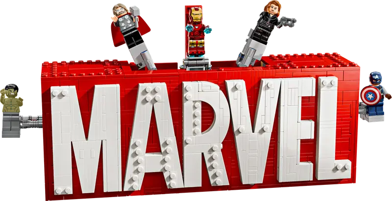 LEGO 76313 Logo MARVEL z minifigurkami