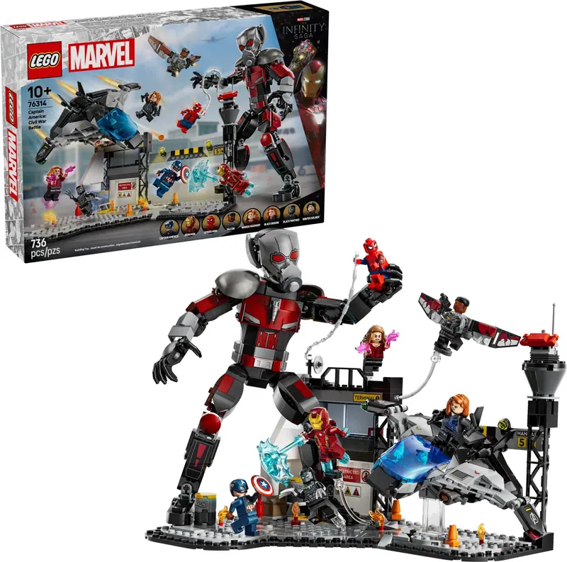 LEGO 76314 Kapitan Ameryka: Wojna bohaterów - bitwa zdjęcie 4