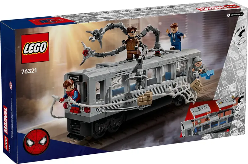 LEGO 76321 Spider-Man kontra Doc Ock - scena w metrze zdjęcie 2