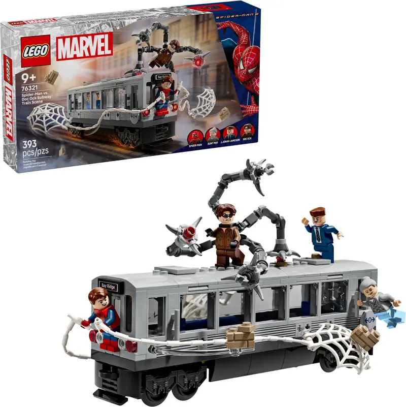LEGO 76321 Spider-Man kontra Doc Ock - scena w metrze zdjęcie 3