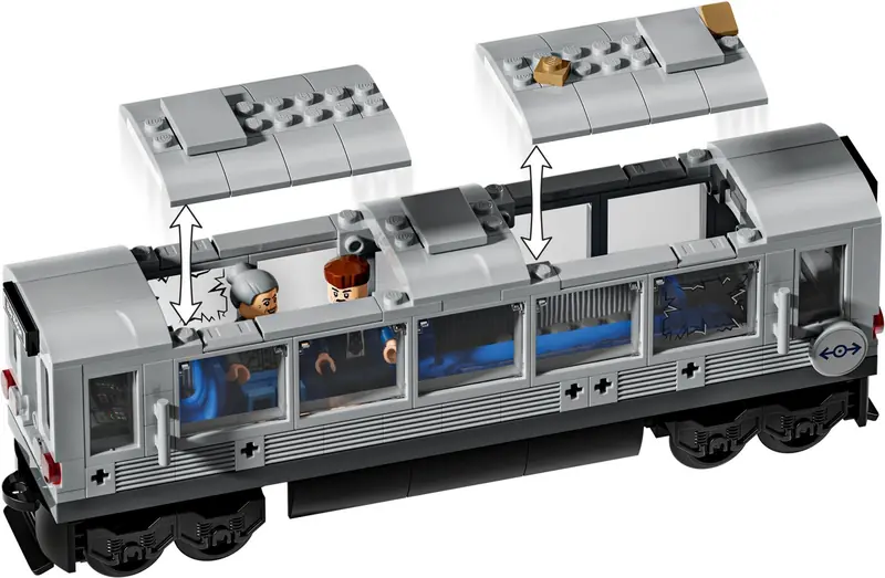 LEGO 76321 Spider-Man kontra Doc Ock - scena w metrze zdjęcie 5