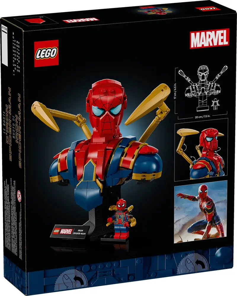 LEGO 76326 Popiersie Iron Spider-Mana zdjęcie 4