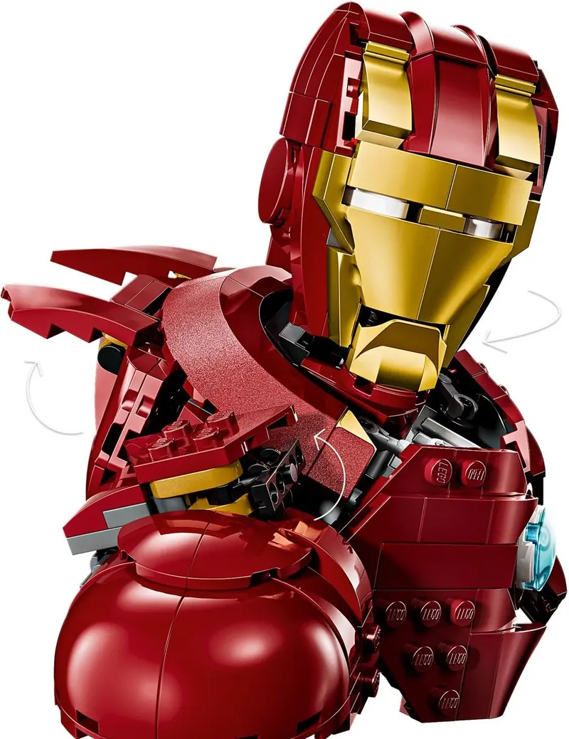 LEGO 76327 Popiersie Iron Mana MK4 zdjęcie 4