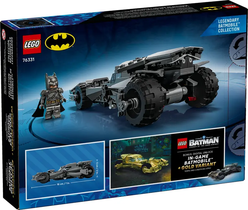 LEGO 76331 Batmobil z filmu Batman v Superman zdjęcie 3