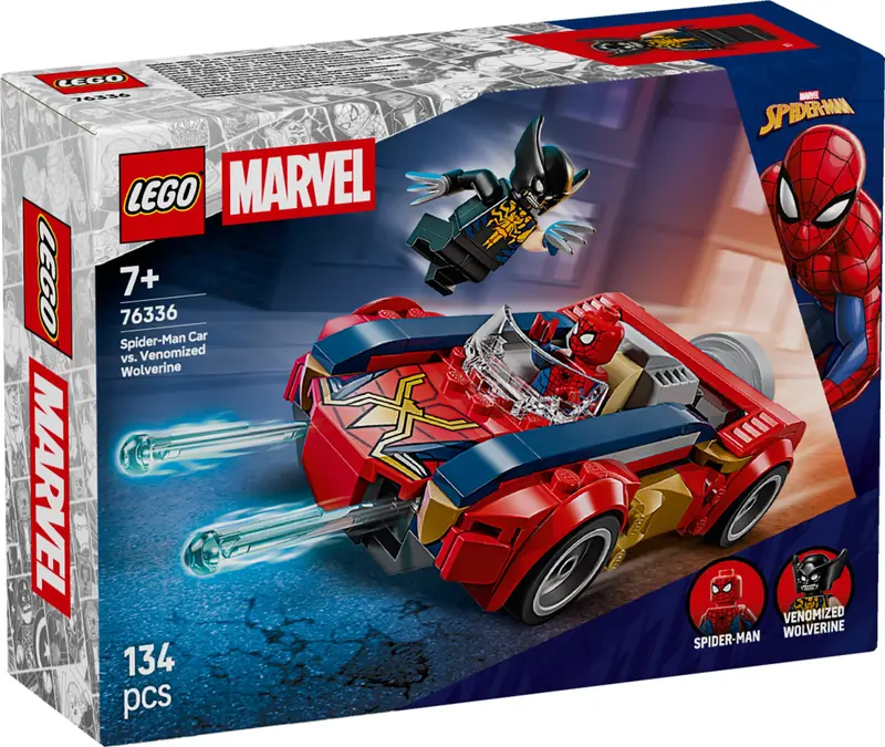 LEGO 76336 Spider-Man w samochodzie kontra zvenomowany Wolverine zdjęcie 5