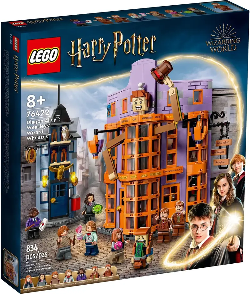 LEGO 76422 Ulica Pokątna: Magiczne dowcipy Weasleyów zdjęcie 2