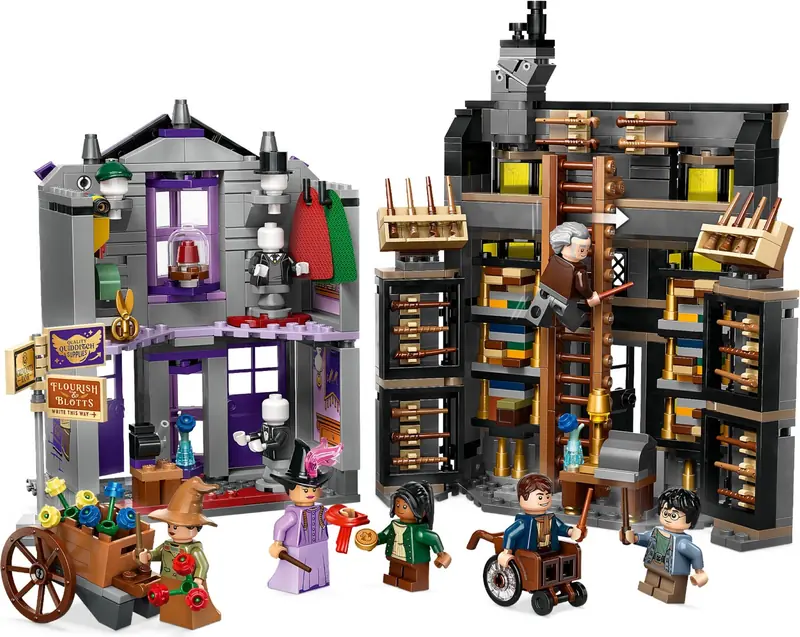 LEGO 76439 Sklepy Ollivandera i Madame Malkin zdjęcie 2