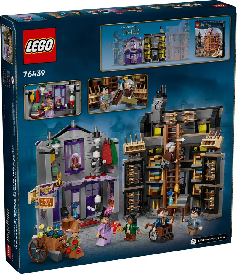 LEGO 76439 Sklepy Ollivandera i Madame Malkin zdjęcie 6