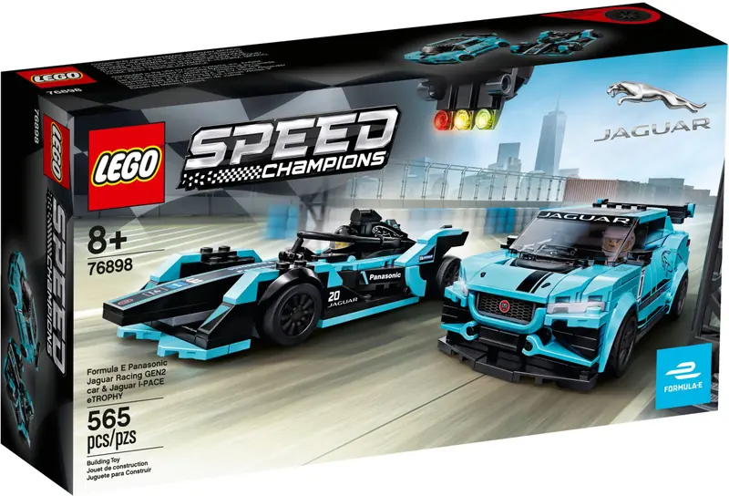 LEGO 76898 Formula E Panasonic Jaguar Racing GEN2 car i Jaguar I-PACE eTROPHY zdjęcie 2