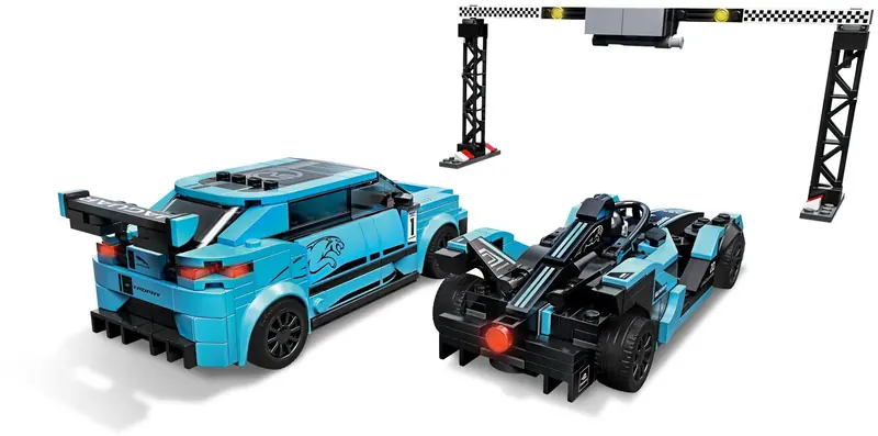 LEGO 76898 Formula E Panasonic Jaguar Racing GEN2 car i Jaguar I-PACE eTROPHY zdjęcie 3