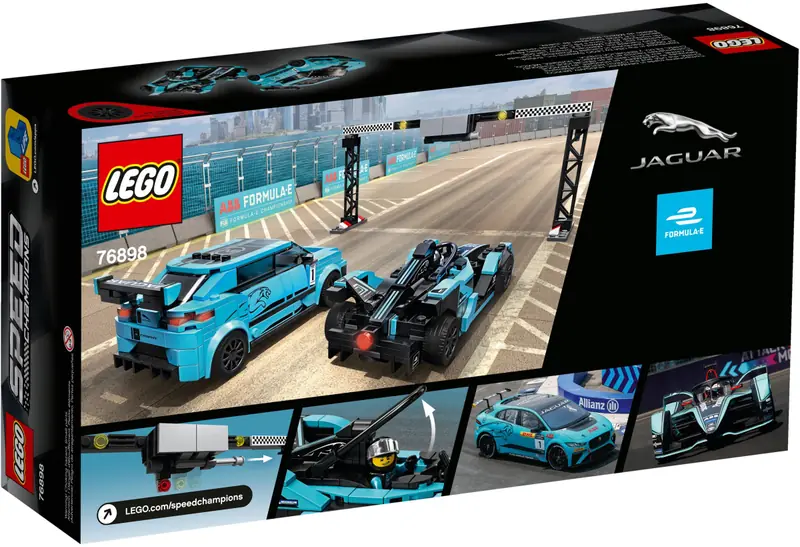 LEGO 76898 Formula E Panasonic Jaguar Racing GEN2 car i Jaguar I-PACE eTROPHY zdjęcie 5