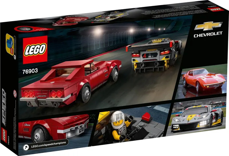 LEGO 76903 Samochód wyścigowy Chevrolet Corvette C8.R i 1969 Chevrolet Corvette zdjęcie 4