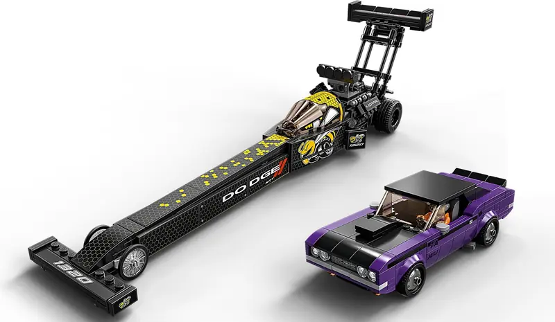 LEGO 76904 Mopar Dodge//SRT Top Fuel Dragster i 1970 Dodge Challenger T/A zdjęcie 2