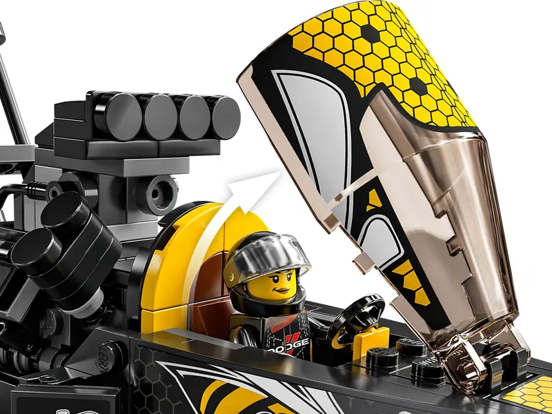 LEGO 76904 Mopar Dodge//SRT Top Fuel Dragster i 1970 Dodge Challenger T/A zdjęcie 8