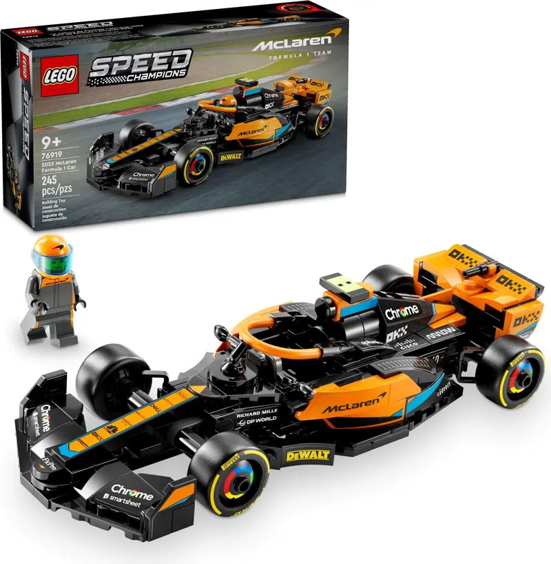 LEGO 76919 Samochód wyścigowy McLaren Formula 1 wersja 2023 zdjęcie 4