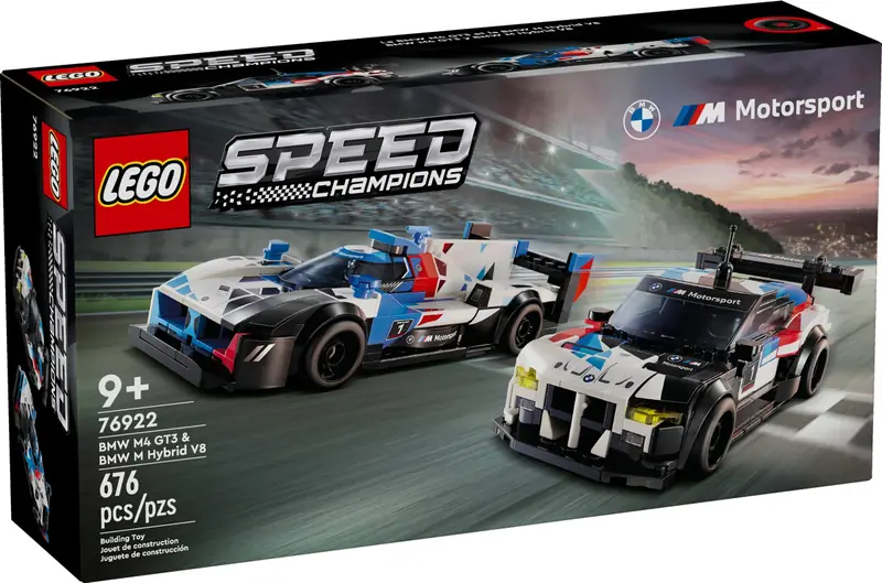 LEGO 76922 Samochody wyścigowe BMW M4 GT3 & BMW M Hybrid V8 zdjęcie 2