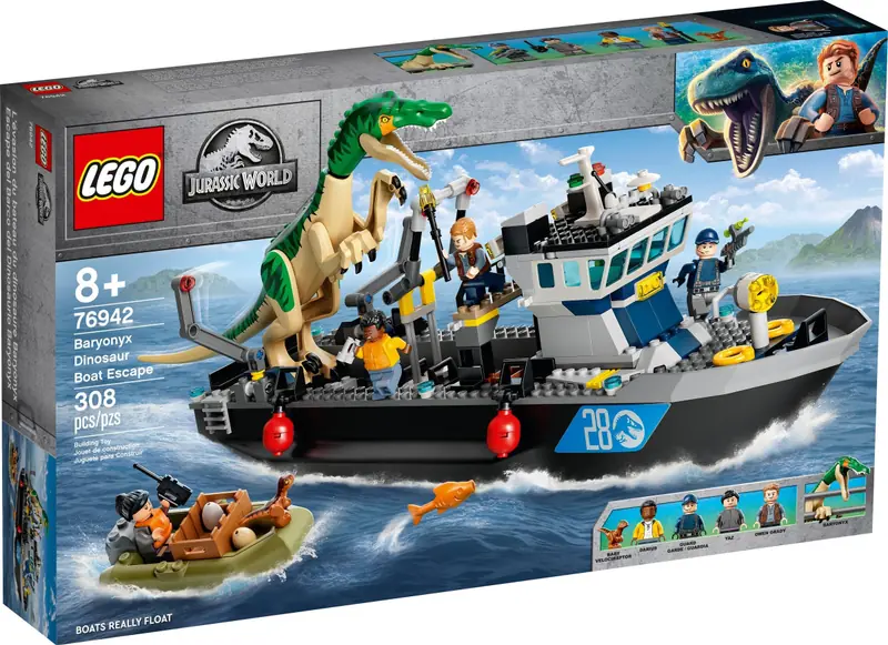 LEGO 76942 Barionyks i ucieczka łodzią zdjęcie 2