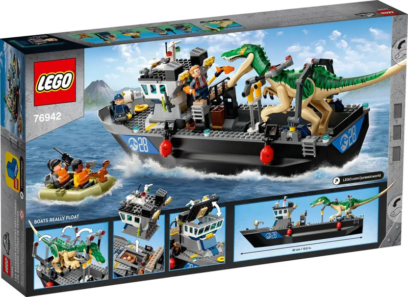 LEGO 76942 Barionyks i ucieczka łodzią zdjęcie 4