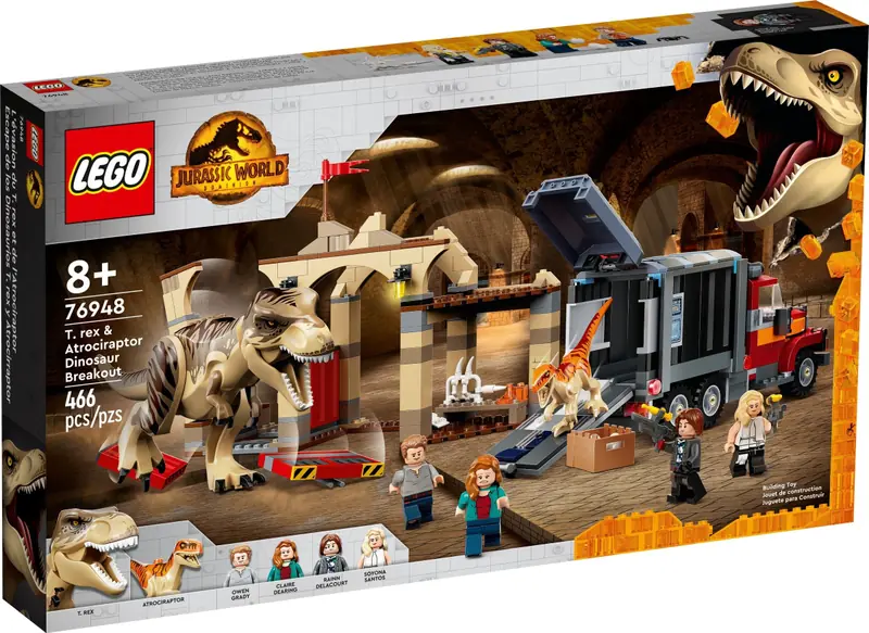 LEGO 76948 Ucieczka tyranozaura i atrociraptora zdjęcie 2