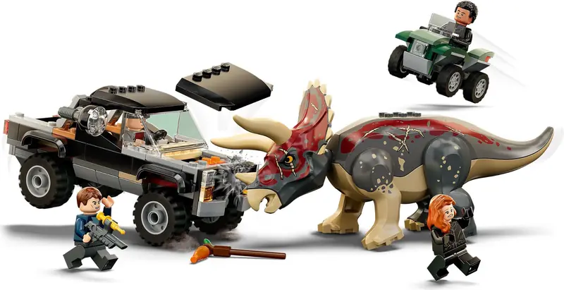 LEGO 76950 Triceratops i zasadzka z pick-upem zdjęcie 4