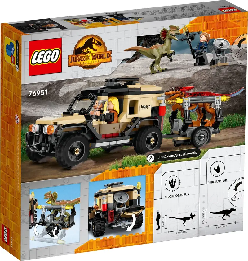LEGO 76951 Transport pyroraptora i dilofozaura zdjęcie 7