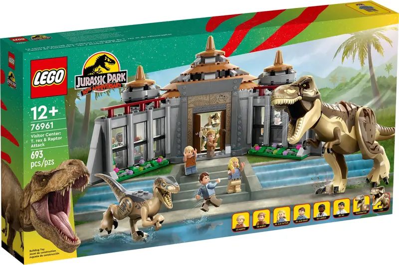 LEGO 76961 Centrum dla odwiedzających: atak tyranozaura i raptora zdjęcie 2