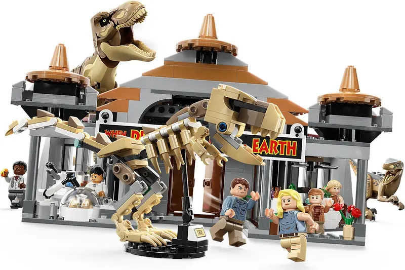 LEGO 76961 Centrum dla odwiedzających: atak tyranozaura i raptora zdjęcie 3