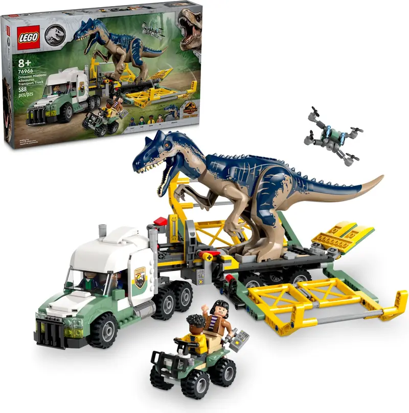 LEGO 76966 Dinomisje: ciężarówka do transportu allozaura zdjęcie 6