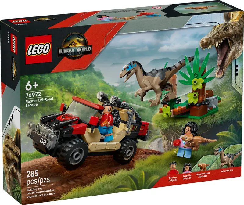 LEGO 76972 Ucieczka terenówką przed raptorem zdjęcie 2
