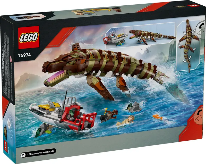 LEGO 76974 Misja na łodzi i model mozazaura zdjęcie 3
