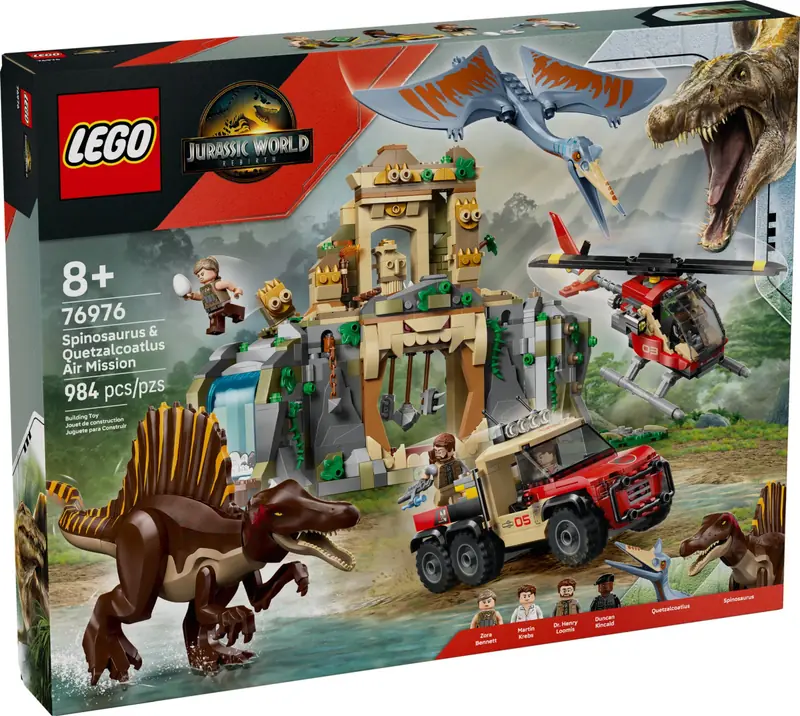 LEGO 76976 Powietrzna misja z kecalkoatlem i spinozaurem zdjęcie 2