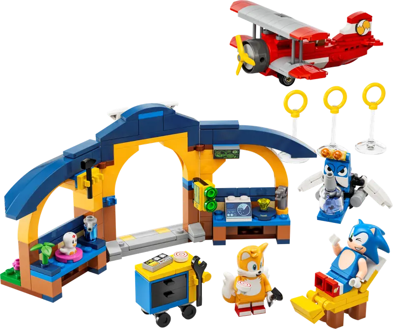 LEGO 76991 Tails z warsztatem i samolot Tornado