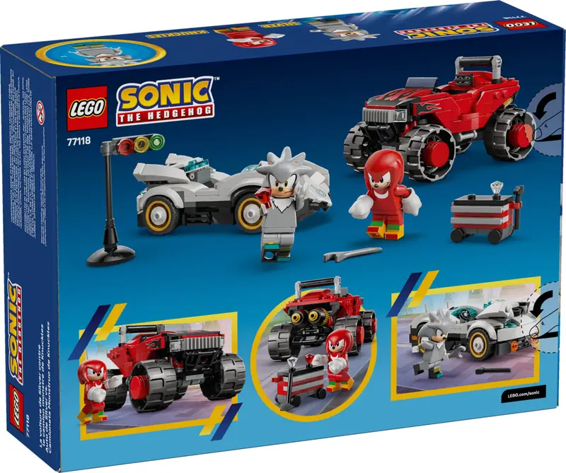 LEGO 77118 Silver w samochodzie kontra Knuckles w monster trucku zdjęcie 3