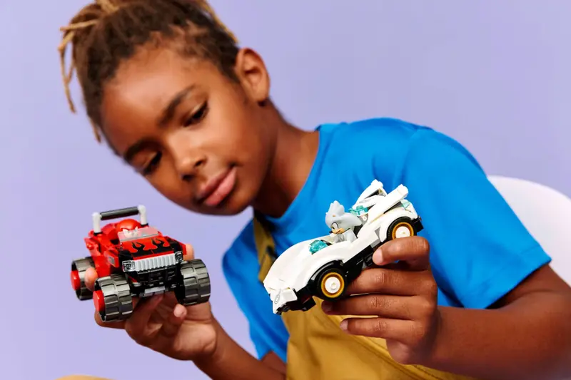 LEGO 77118 Silver w samochodzie kontra Knuckles w monster trucku zdjęcie 9