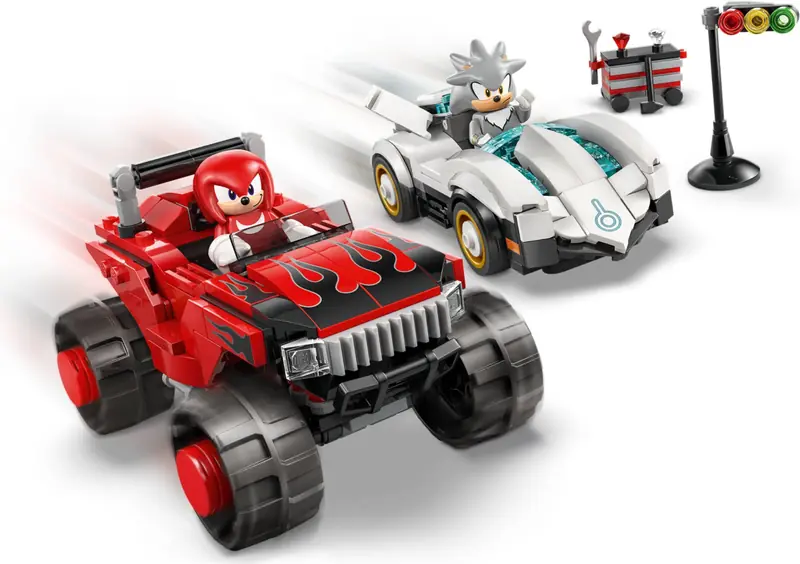 LEGO 77118 Silver w samochodzie kontra Knuckles w monster trucku zdjęcie 5