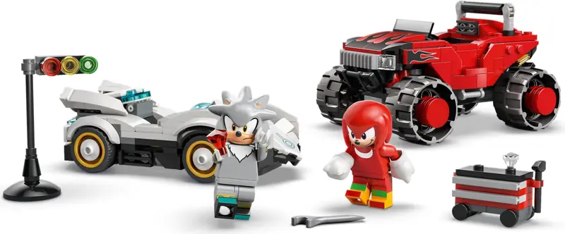 LEGO 77118 Silver w samochodzie kontra Knuckles w monster trucku zdjęcie 7