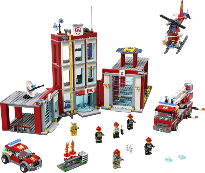 LEGO 77944 Remiza strażacka — kwatera główna