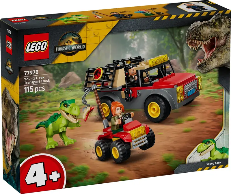 LEGO 77978 Ciężarówka do transportu młodego tyranozaura zdjęcie 7