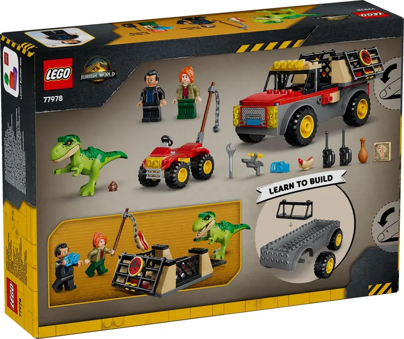 LEGO 77978 Ciężarówka do transportu młodego tyranozaura zdjęcie 8