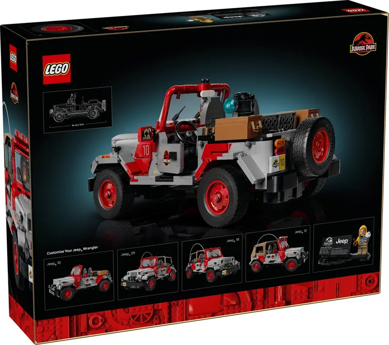 LEGO 77984 Jurassic Park Jeep Wrangler zdjęcie 2