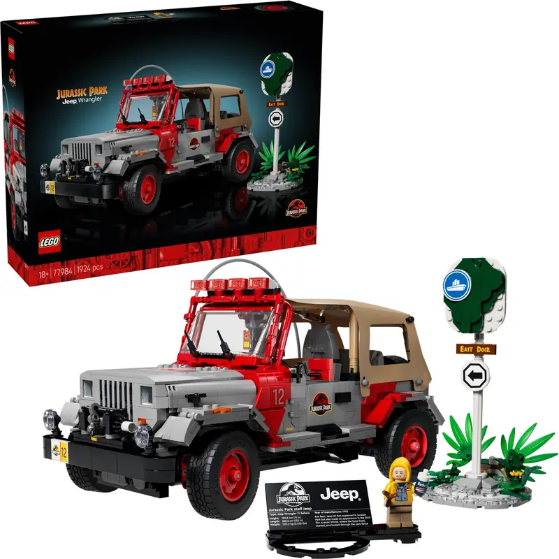 LEGO 77984 Jurassic Park Jeep Wrangler zdjęcie 3